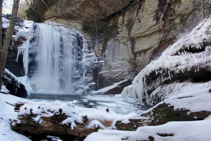 Frozen Looking Glass Waterfall