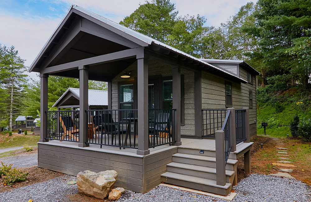 Asheville River Cabins exterior cabin