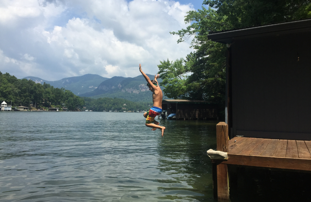 Lake Lure swimming