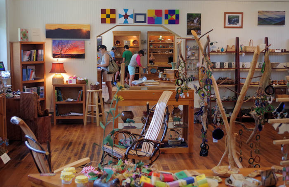 Visitors to the Stecoah Valley Arts Center