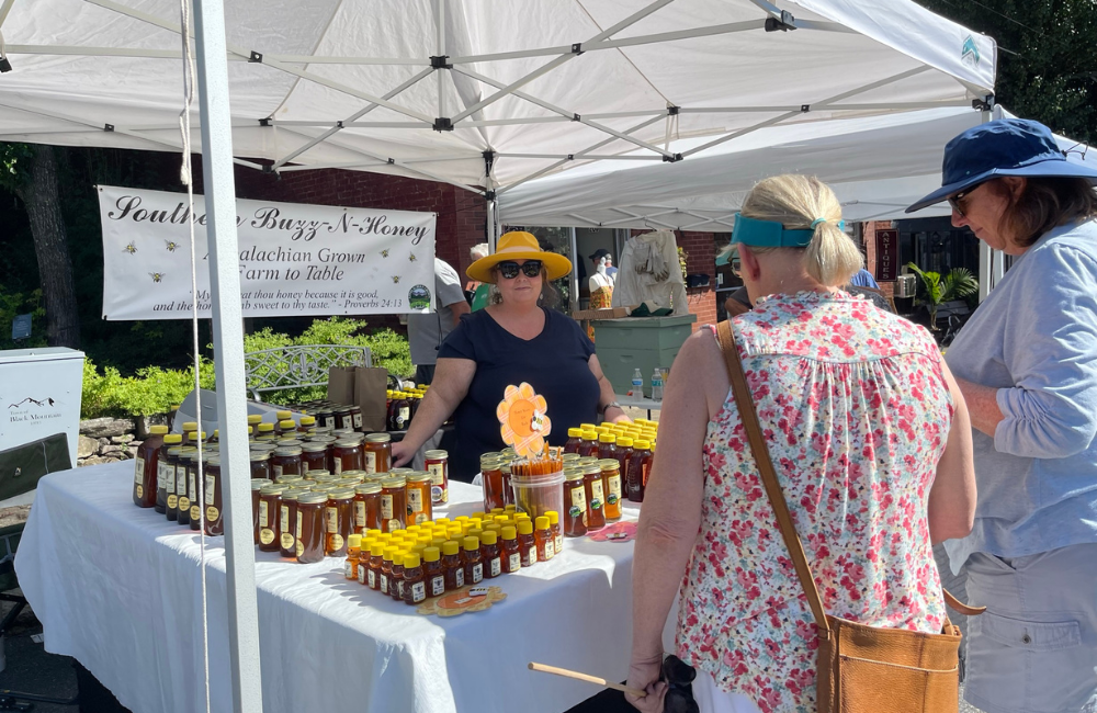 vendor at Sourwood Festival, Black Mountain