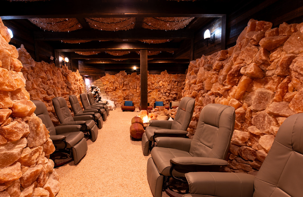 Community room at Asheville Salt Cave