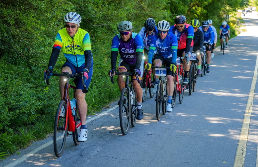Bicycle road race in WNC