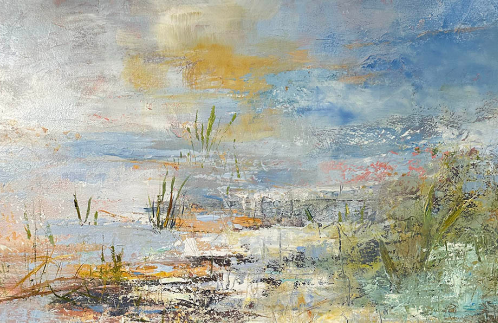 Landscape painting by Terry Thirion for Hot Springs Arts Trail 