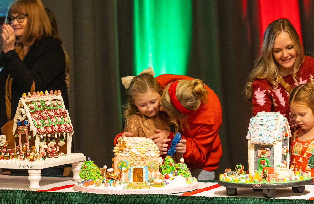 Gingerbread houses on display