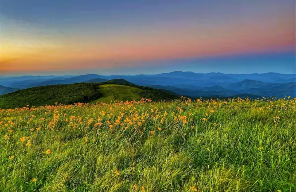 Long-range mountain views