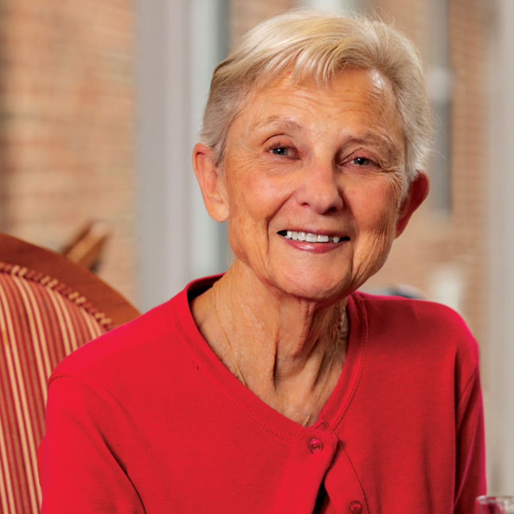 Senior woman smiling