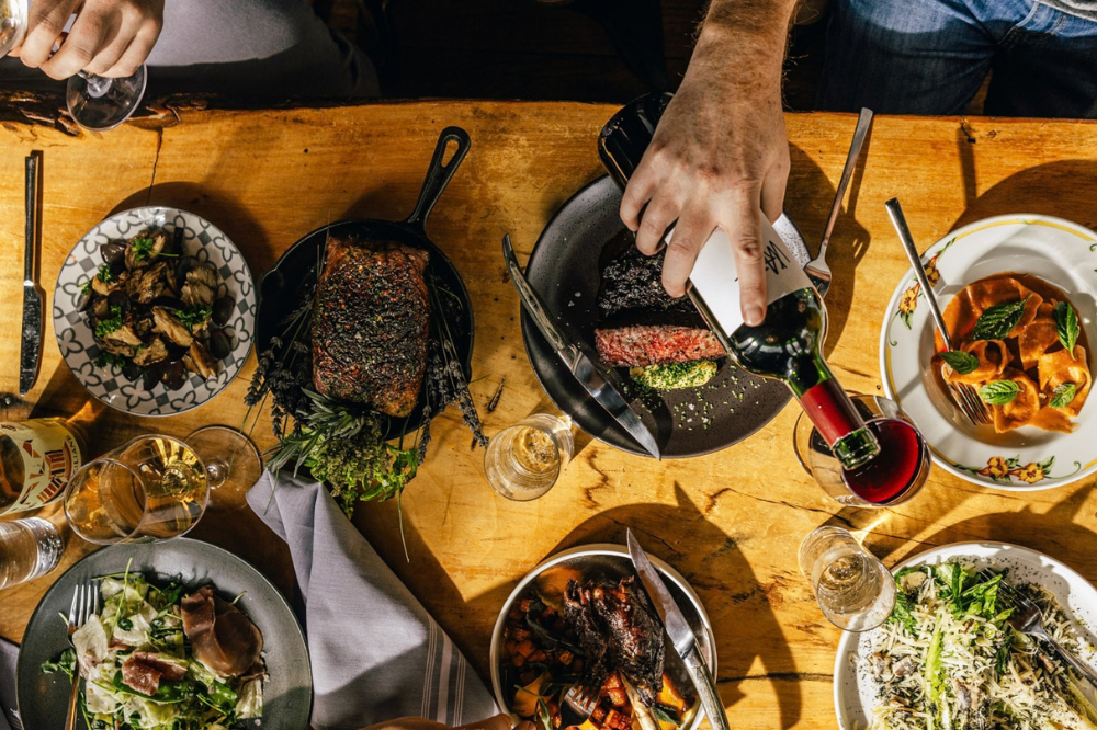 Gormet food on a table