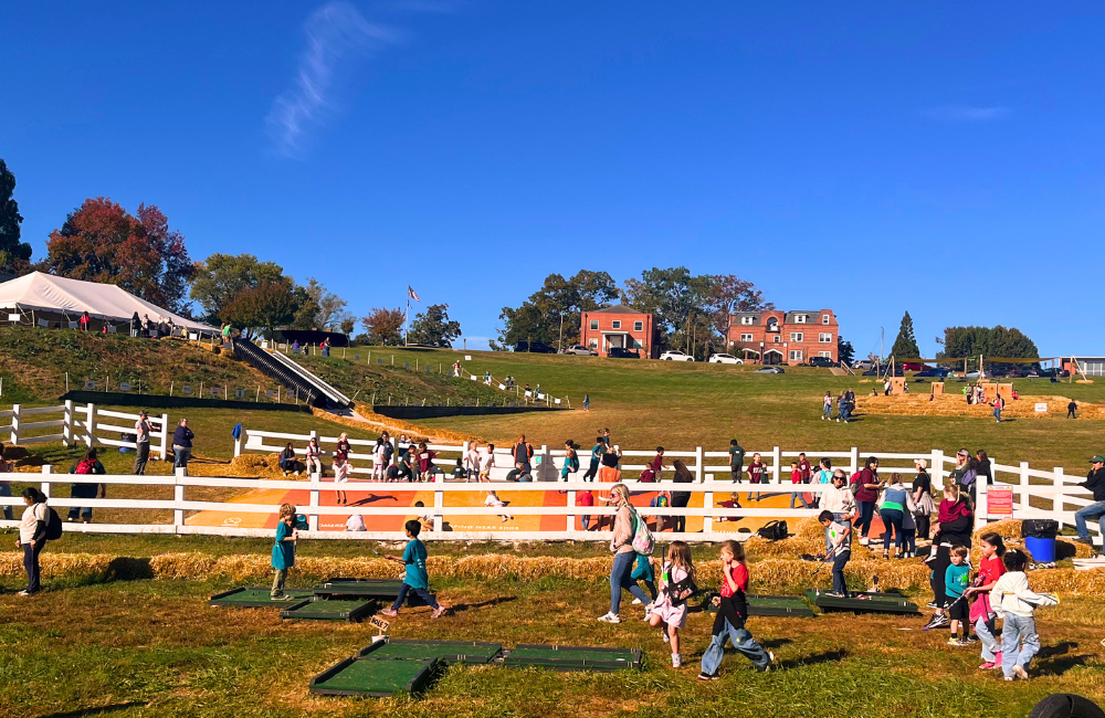 Kids fun zone at Eliada Corn Maze Asheville