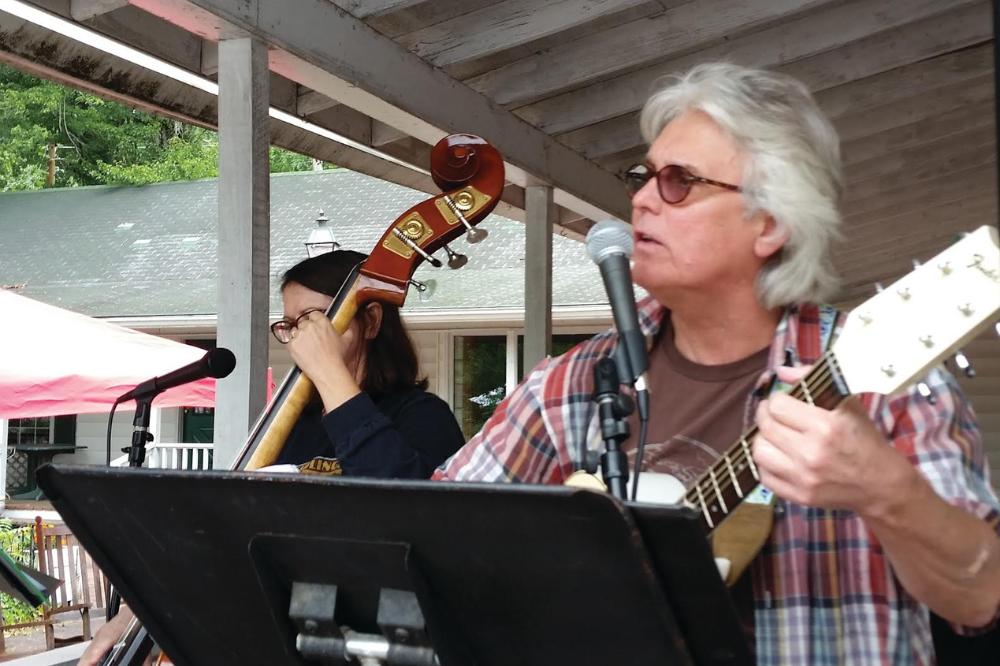 Musicians perform at outdoor festival