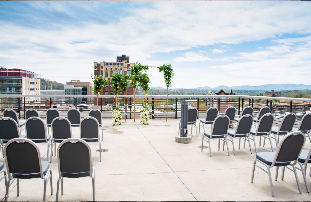 Hemingways Cuba Rooftop Wedding Setup