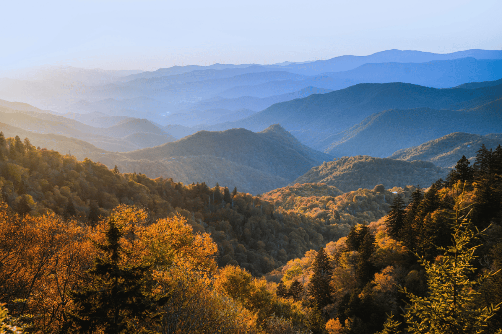 View from Waterrock Knob in Jackson County, NC