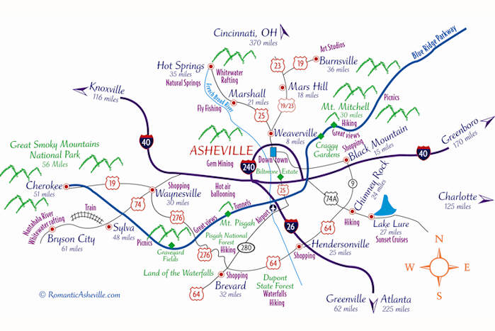 Asheville Nc Map