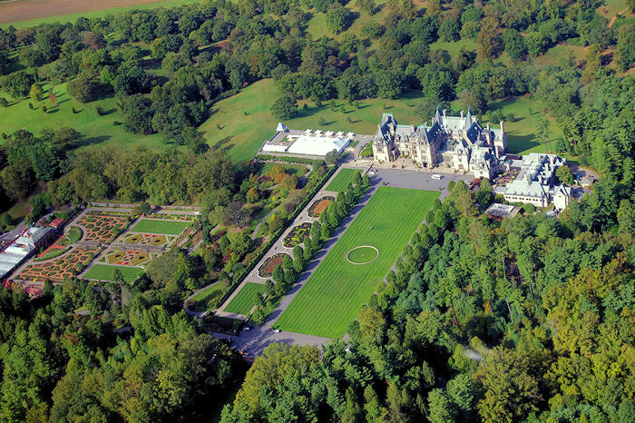 Biltmore House Gardens Aerial