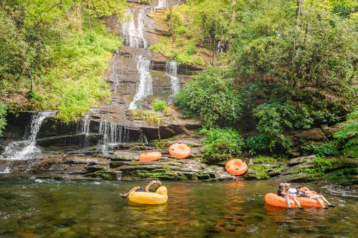 climb rack heat Deep Creek Waterfalls & Tubing, Great Smoky Mountains