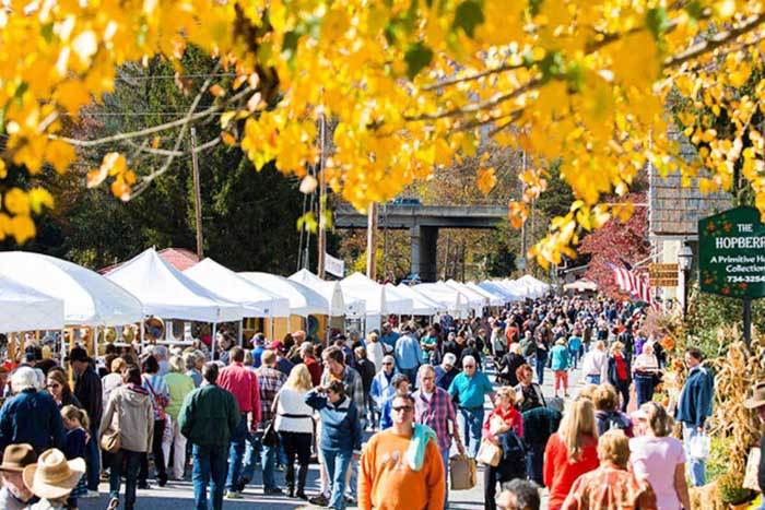 Dillsboro Fall Festival Crowd