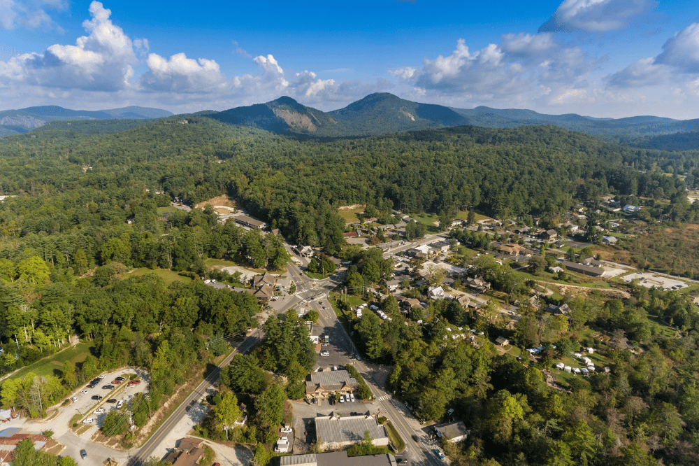 Aerial view of Cashiers NC