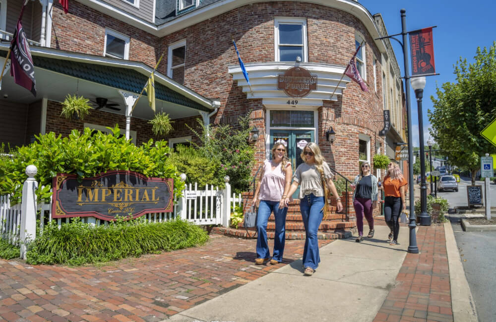 Shoppers in Canton North Carolina