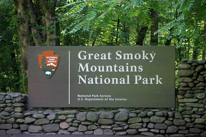 Great Smoky Mountains National Park Sign