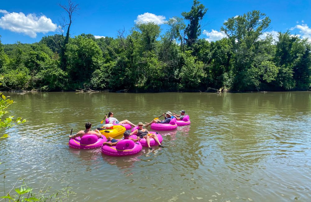 Tubing near Biltmore in Asheville