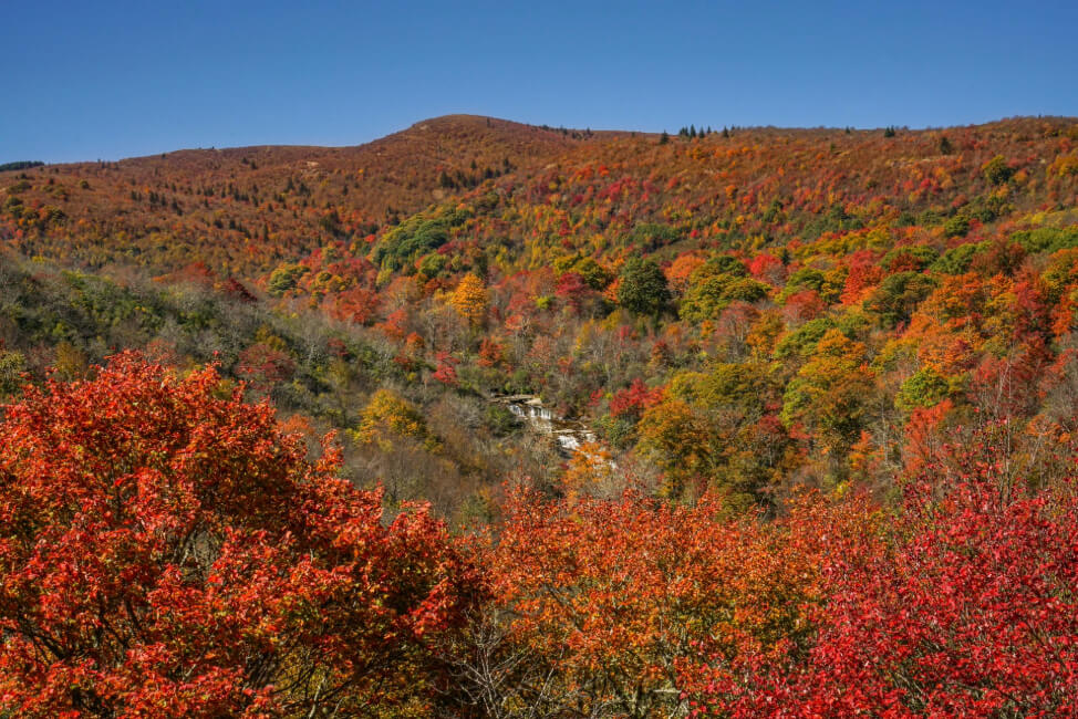 Blue Ridge Parkway near Canton North Carolina
