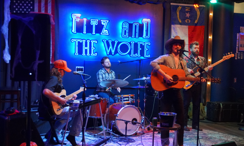Jim McGuinn band performing at Fitz and The Wolfe