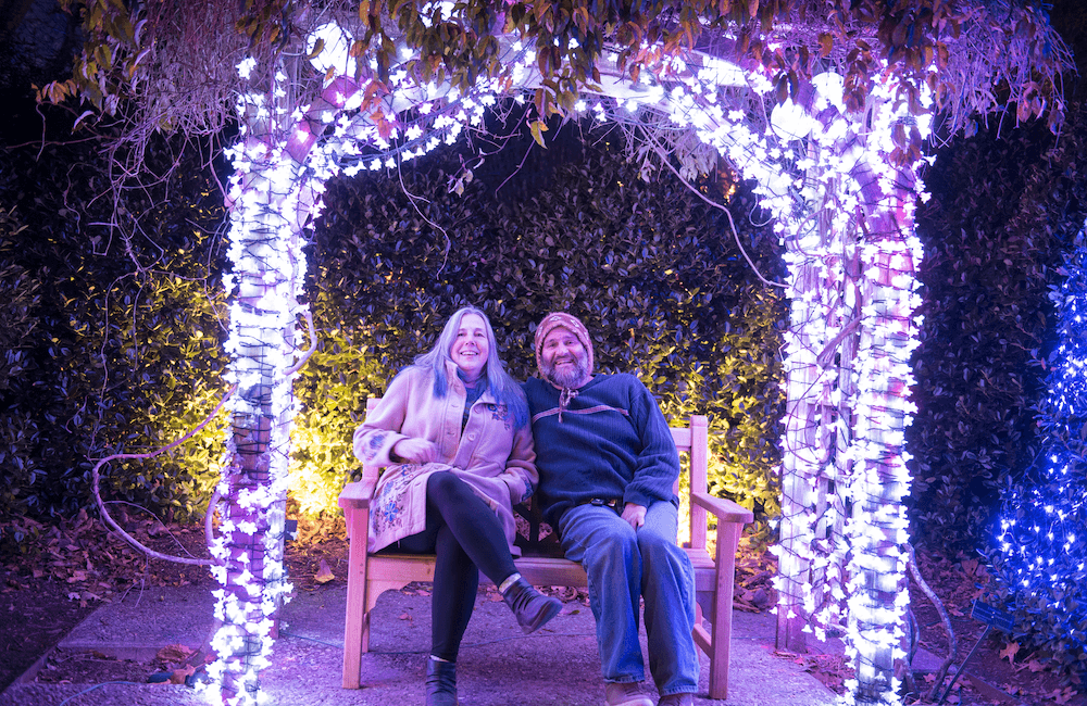 NC Arboretum Winter Lights - Romantic Asheville