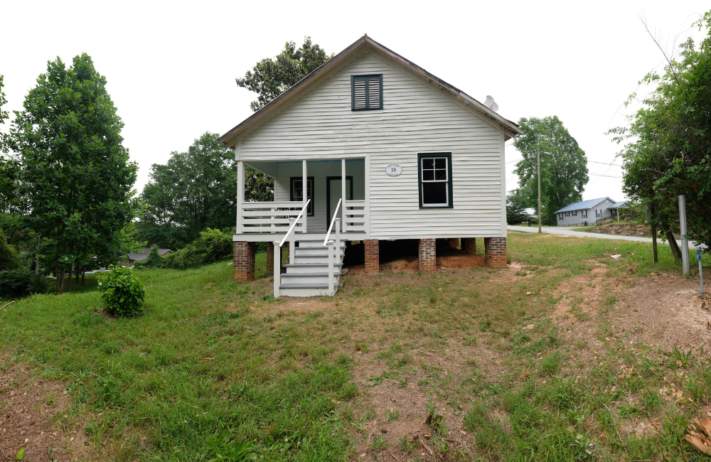 Front-porch view of Nina Simone's childhood home in Tryon NC