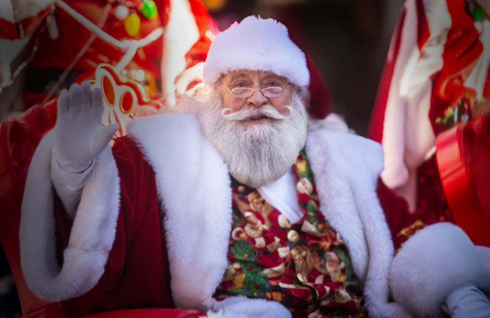 Closeup of Santa