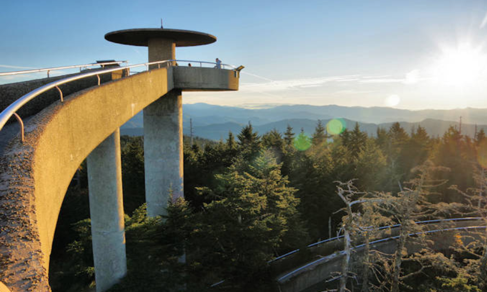 Kowohi Observation Tower in the Smoky Mountains