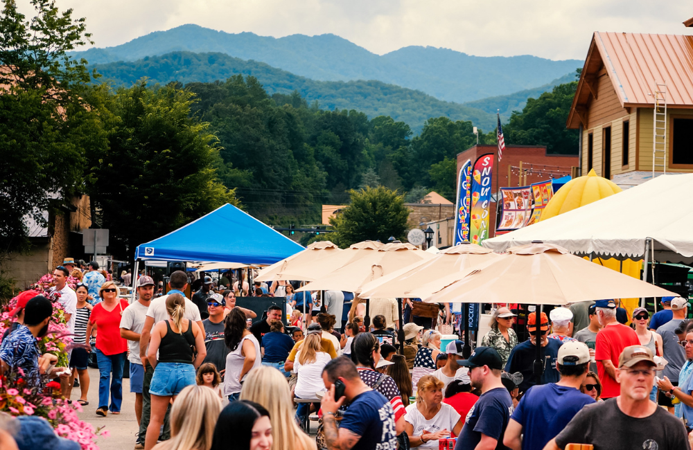 Freedom Fest in the mountain town of Bryson City NC