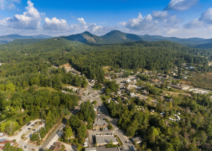 Aerial view of Cashiers NC
