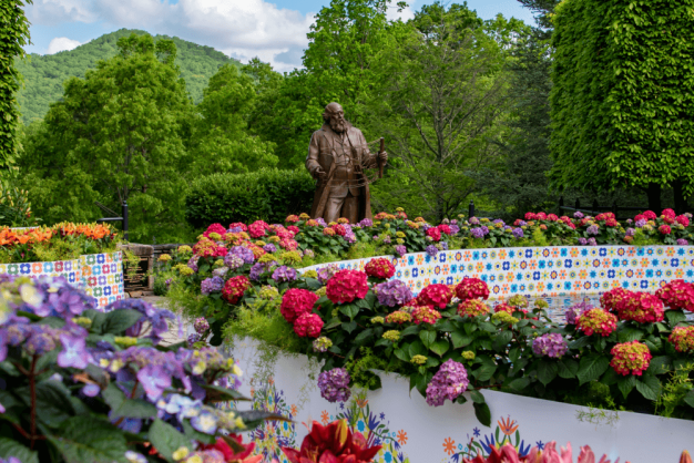 Flower display from 2023 Bloom with a View