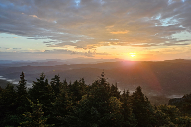 Grandfather by Night: Twilight Hike, July 31 sunset at Grandfather by Night: Twilight Hike, July 31