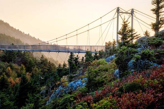 Sunrise at the Swinging Bridge
