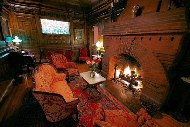 Fireplace in Historic Asheville B&B