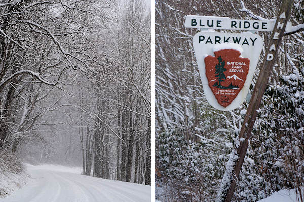 Snow on the Blue Ridge Parkway