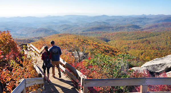 utilsigtet aktivt jord Blue Ridge Parkway, Asheville NC