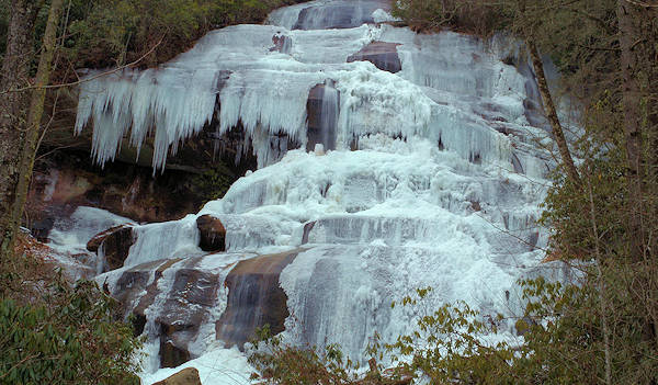Daniel Ridge Falls NC Frozen