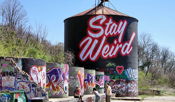 Stay Weird Mural Asheville