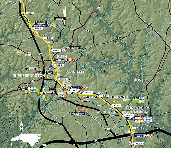 Thermal Belt Rail Trail Map