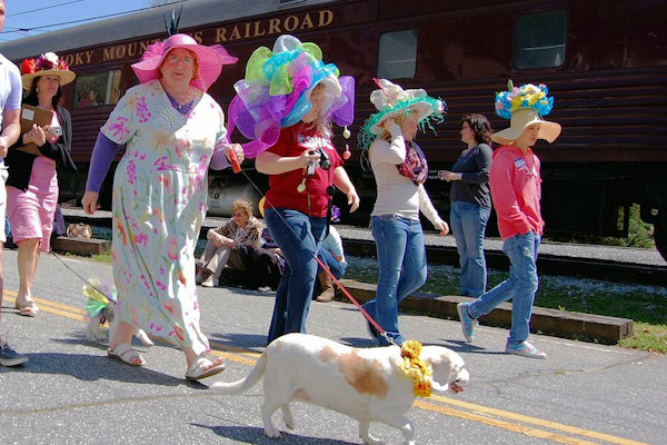 Easter Hat Parade Dillsboro NC 