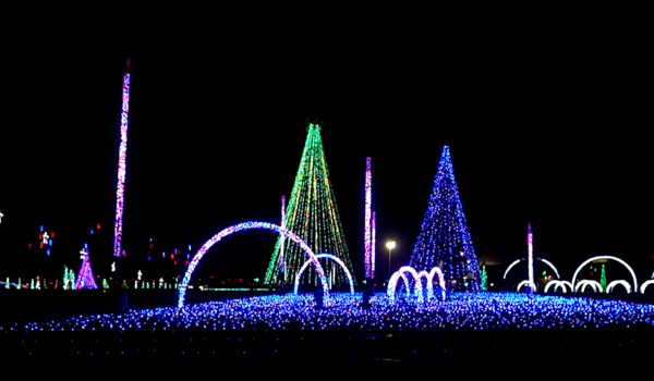 Bryson City Drive-Thru Christmas lights